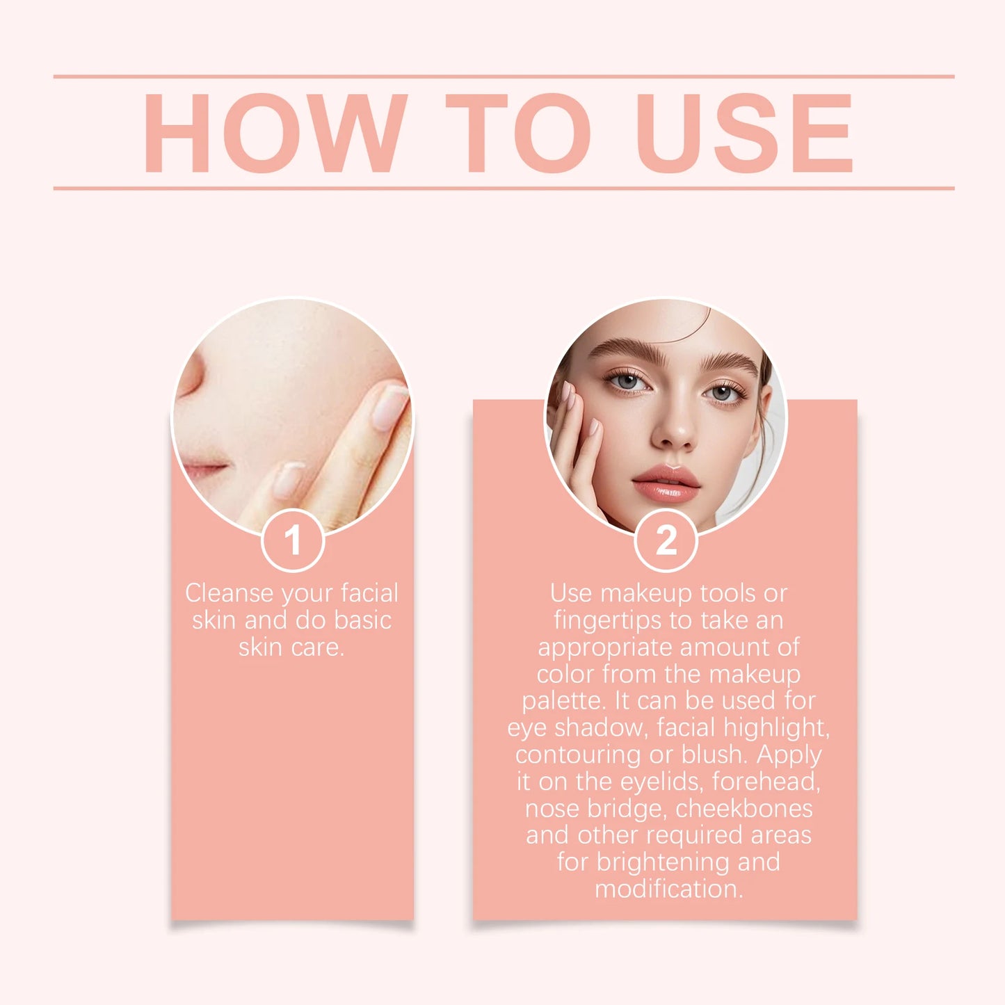 Multifunctional Makeup Palette Highlight Blush Bronzer Matte Glow Shimmer Glitter Lasting Makeup Professional Makeup Palette