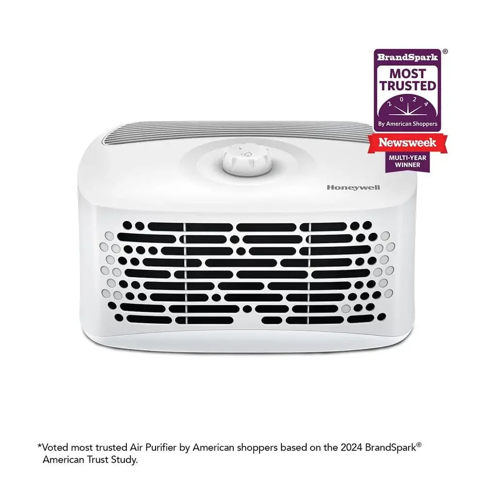 Air Purifier With Carbon Filter Dual Action HEPA For Allergen Smoke Pollen Dust Compact Desk 100 Sq Ft Room