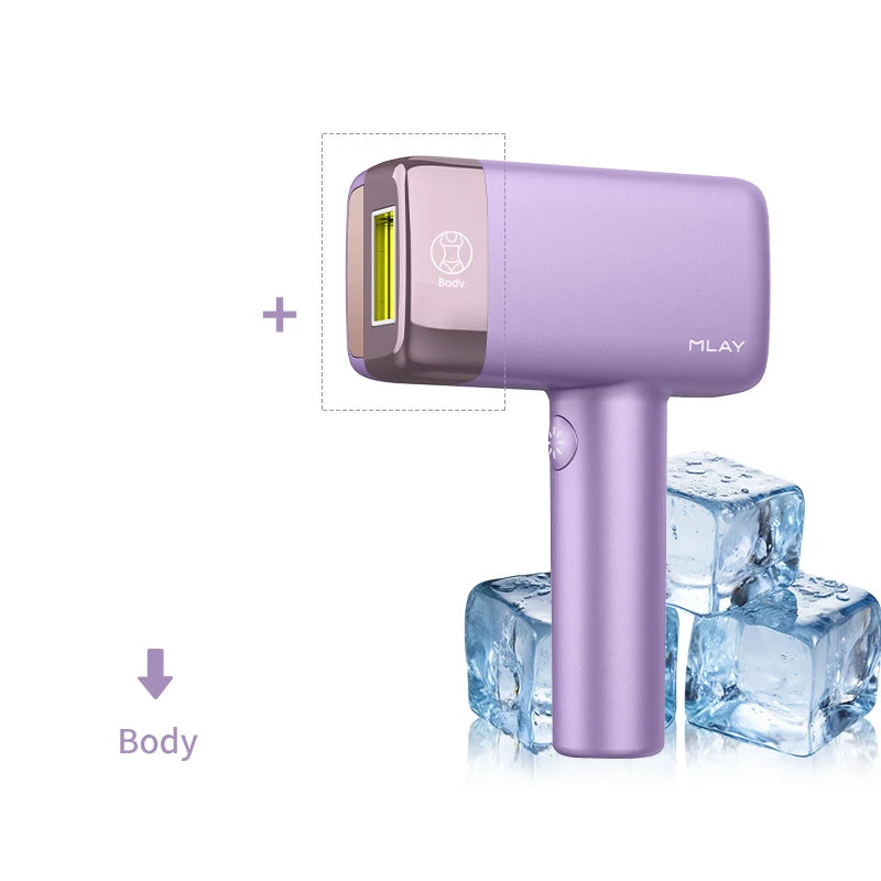 MLAY T14 Ice Cooling Hair Removal Device Bikini Facial Hair Laser Epilator with Replaceable Lens Women's Epilators Painless