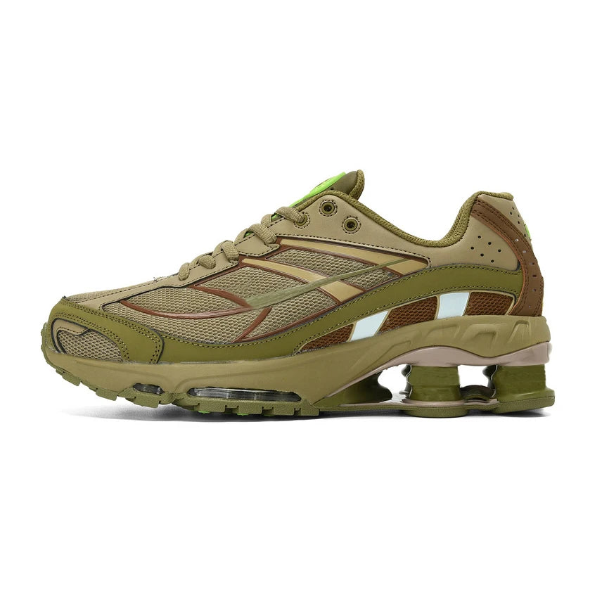 2026 Max Shox TL 1308 Column Mens Black Gold Cushioned Outdoor Running Shoes Size 40 to 45