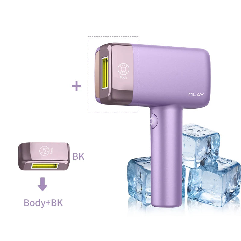 MLAY T14 Ice Cooling Hair Removal Device Bikini Facial Hair Laser Epilator with Replaceable Lens Women's Epilators Painless