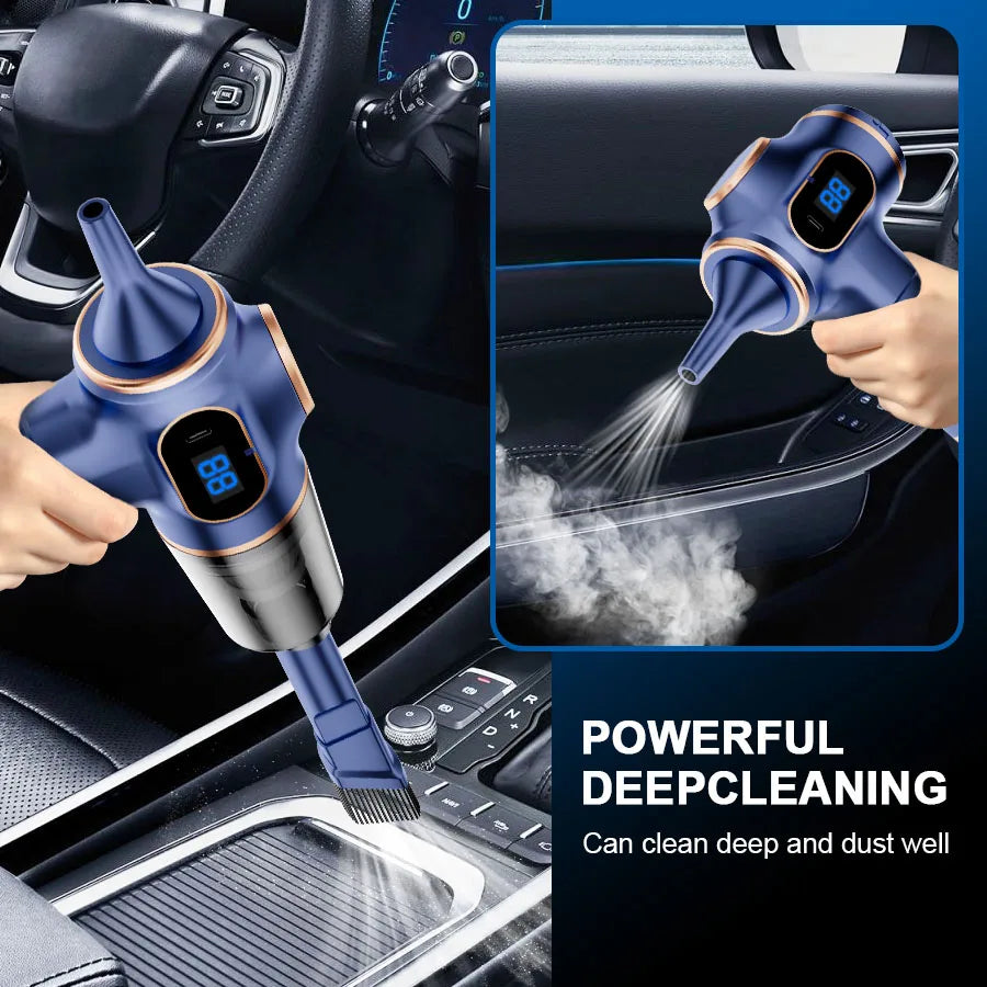 Cordless Handheld Vacuum Cleaner Portable Powerful For Car And Home With Long Battery Life HEPA Filter Cyclone Dust Box