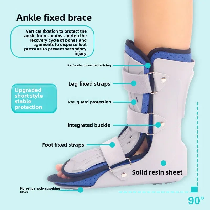 Ankle Brace Foot Drop Corrector For Varus Valgus Calf Fracture Recovery Breathable Lightweight Orthosis Left Right