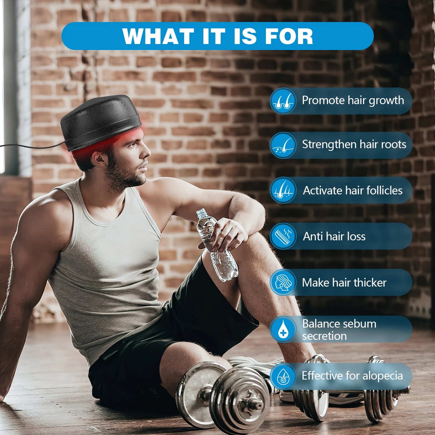 120 Diodes Red Light Therapy Hair Growth Cap 850nm 660nm For Hair Regrowth Anti Hair Loss Scalp Care Hat