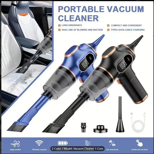 Cordless Handheld Vacuum Cleaner Portable Powerful For Car And Home With Long Battery Life HEPA Filter Cyclone Dust Box