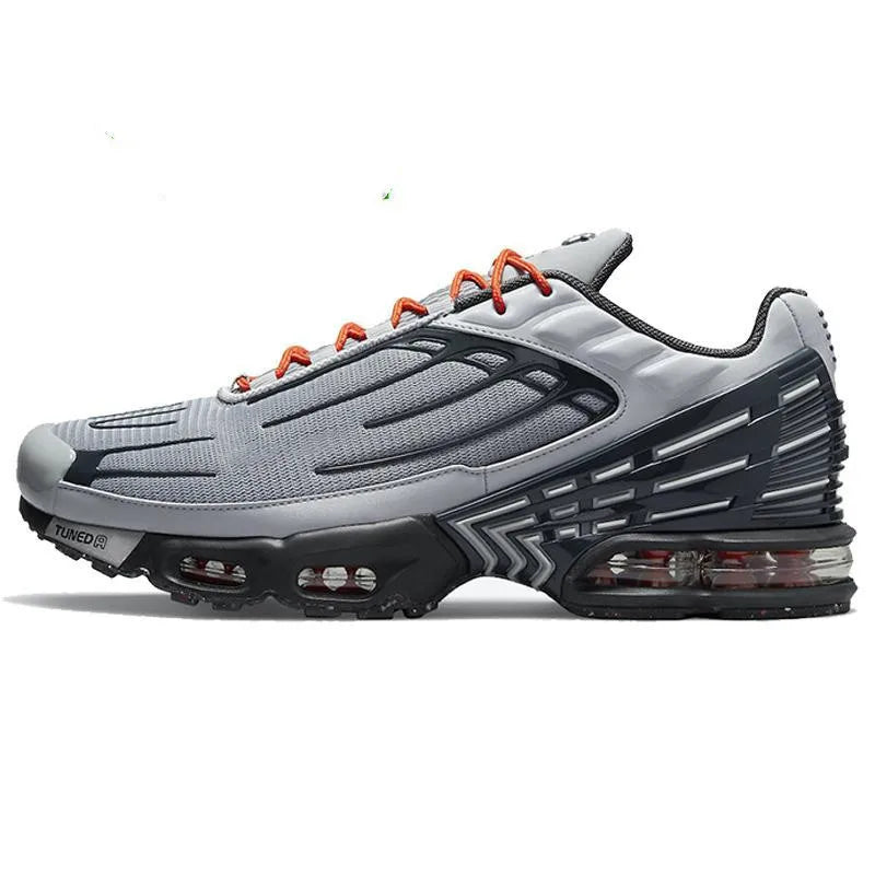2025 TN Plus 3 New Outdoor Breathable Running Shoes For Men And Women Silver Black Lightweight Comfort 36 To 46