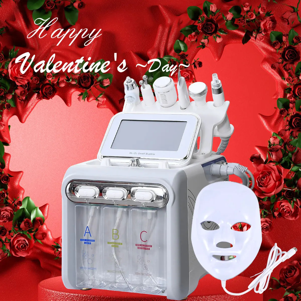 7 in 1 H2O2 Beauty Skin Cleansing Hydrofacial Machine for Home Use Water Aqua Peeling