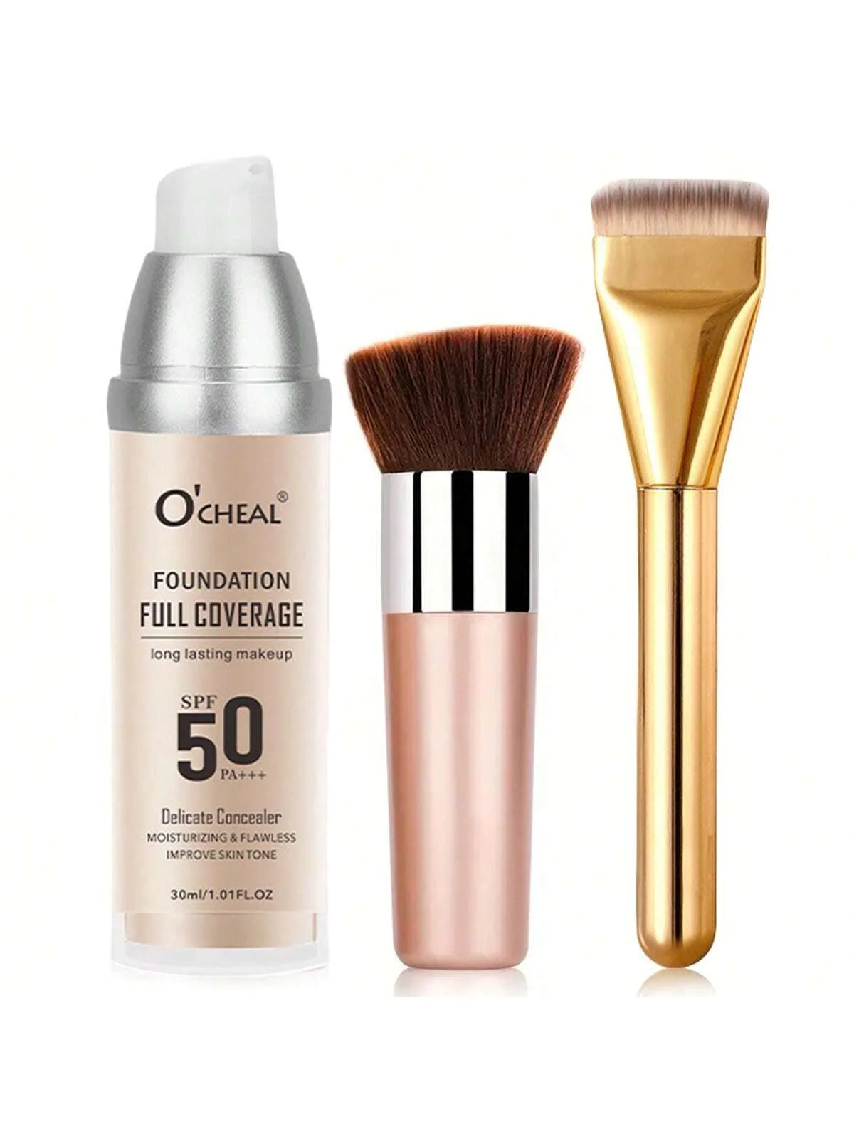 Color Changing Liquid Foundation,Waterproof Concealer,Full Coverage Moisturizing Oil-Control Whitening Cosmetics Lasting Makeup