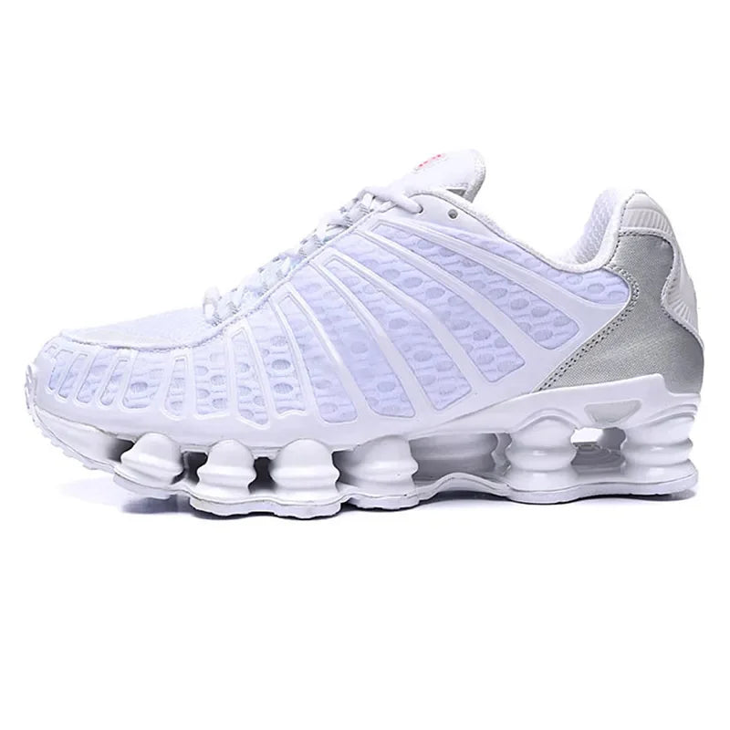 2026 Max Shox TL 1308 Column Mens Black Gold Cushioned Outdoor Running Shoes Size 40 to 45