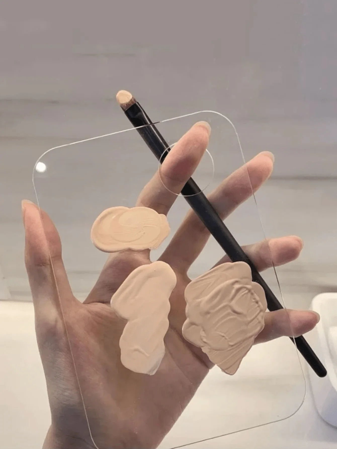 Acrylic Makeup Palette Spatula Liquid Foundation Eye Shadow Mixing Cream Pigments Nail Art Manual Cosmetic Beauty Tools