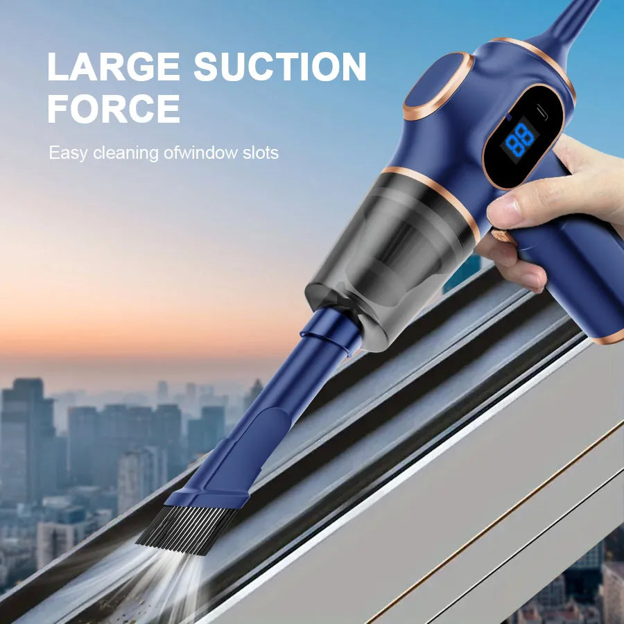 Cordless Handheld Vacuum Cleaner Portable Powerful For Car And Home With Long Battery Life HEPA Filter Cyclone Dust Box