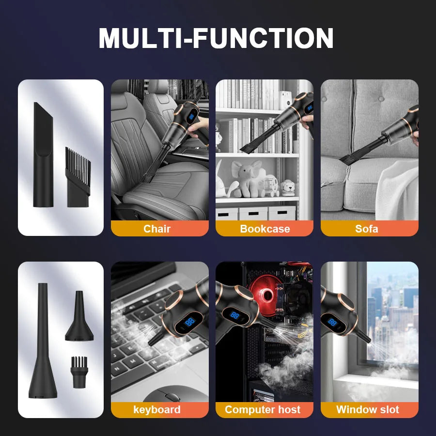 Cordless Handheld Vacuum Cleaner Portable Powerful For Car And Home With Long Battery Life HEPA Filter Cyclone Dust Box