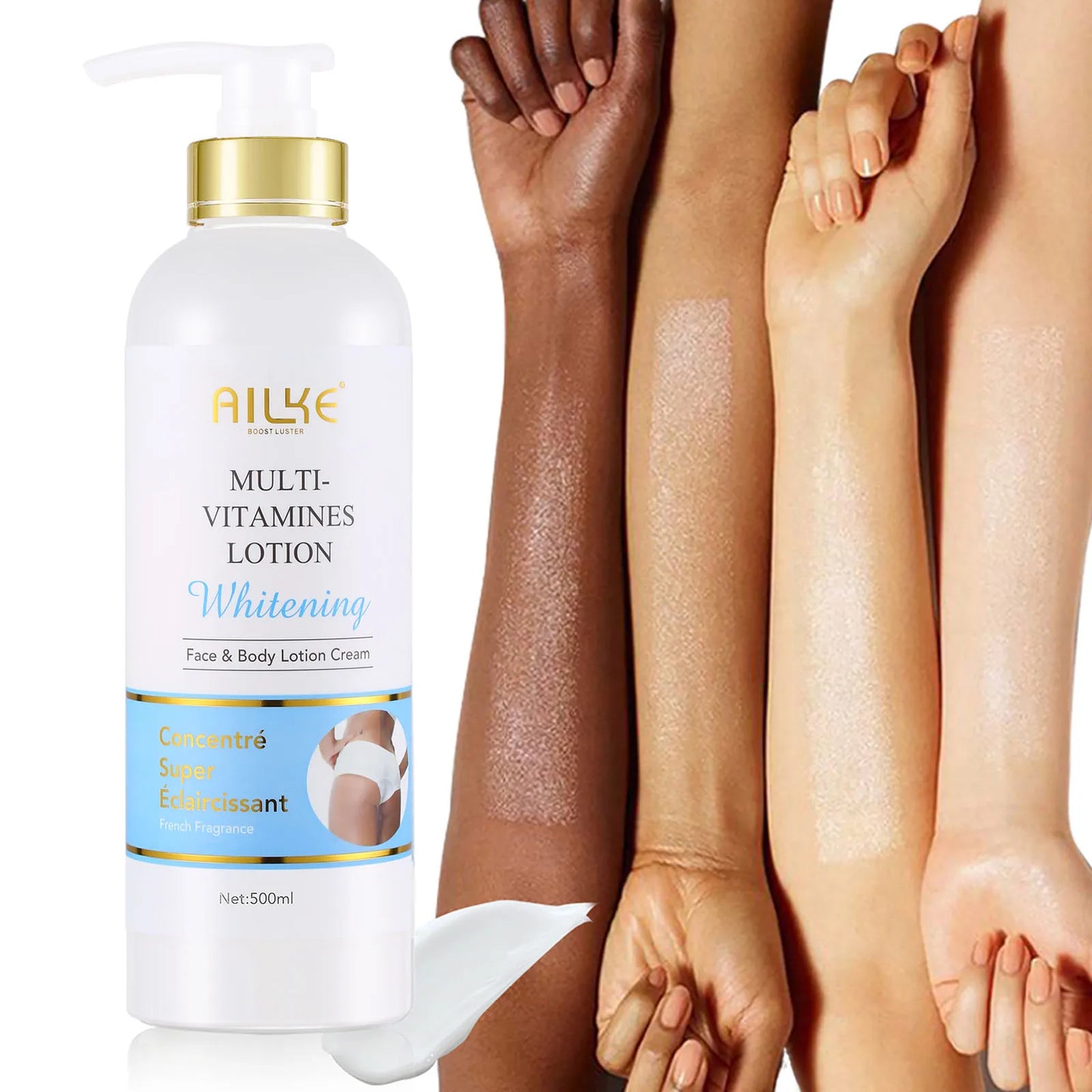 AILKE Multi Vitamin Brightening Body Lotion For Radiant Smooth And Even Skin Tone Moisturizing Cream