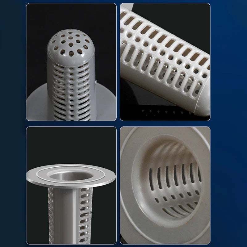 4PCS Plastic Sink Drain Filter Anti Clogging Hair Catcher Shower Bathroom Essential Pipes and Drainage Accessories