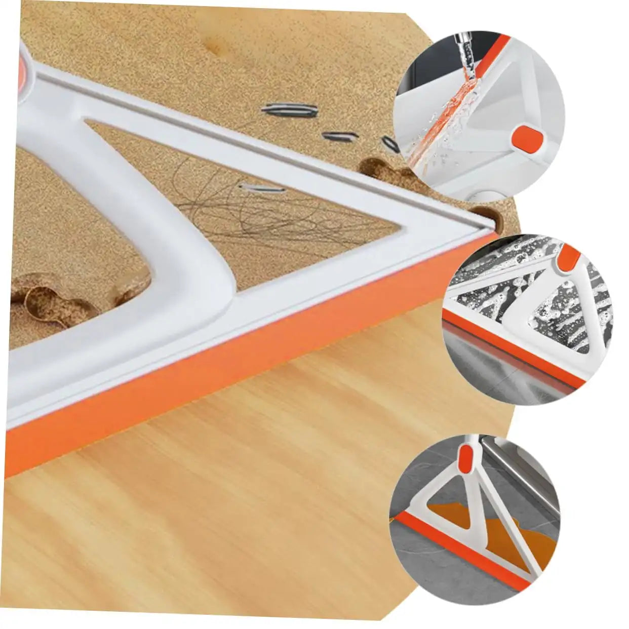 Magic Broom Silicone Floor Squeegee Broom Rubber Broom for Cleaning Water Dust Pet Hair Glass Windows