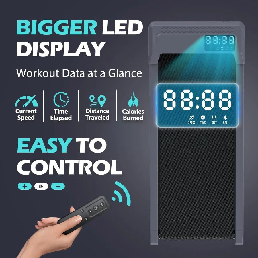 10 Incline Walking Pad With Handle Bar For Home And Office Use Foldable Treadmill With Voice Control And Bluetooth