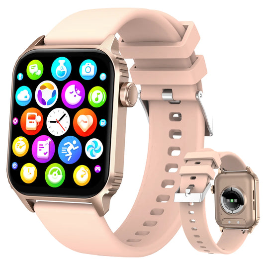 TG08 Smart Watch, 1.85"Smartwatch for Men Women (Answer/Make Call), Fitness Tracker with 100+ Sport Modes, Waterproof Watch.