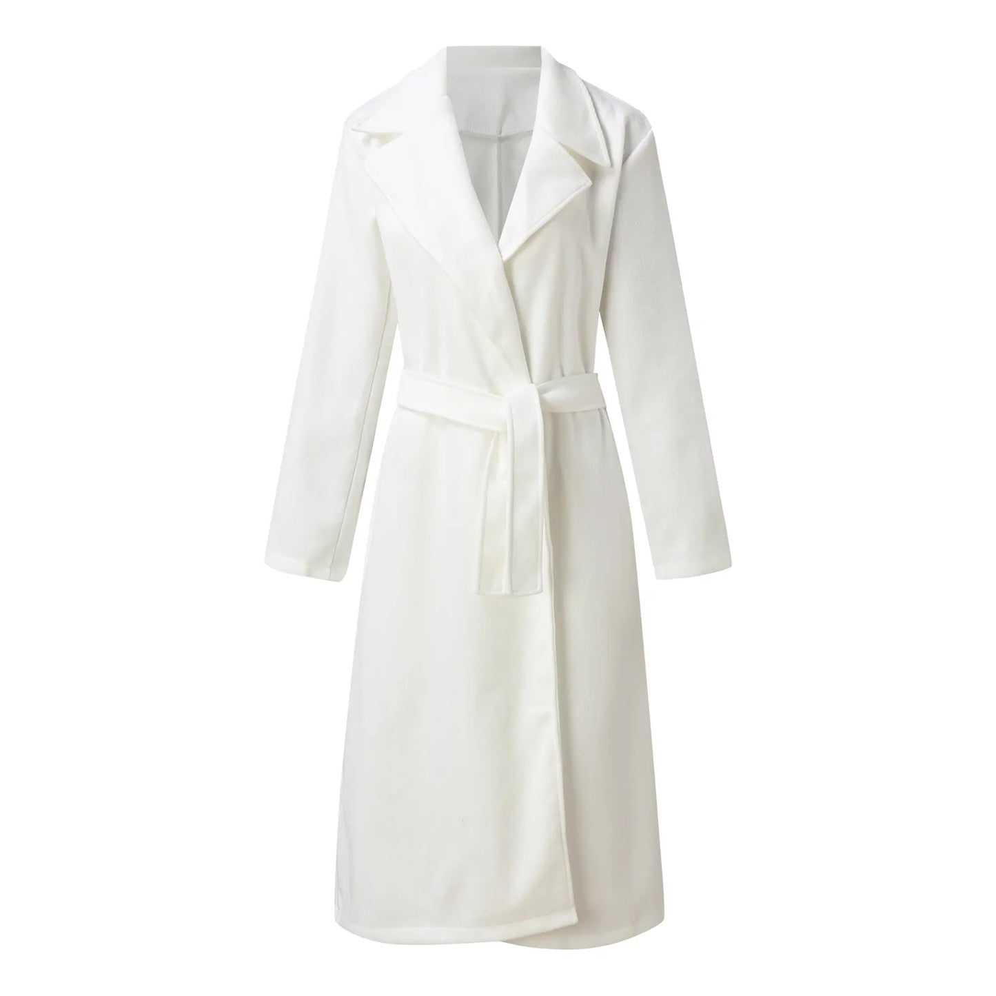 Long Sleeve Top Female Coat Outfits Women'S Faux Wool Coat Blouse Thin Coats Trench Long Ladies Autumn Streetwear Ladies Outfits