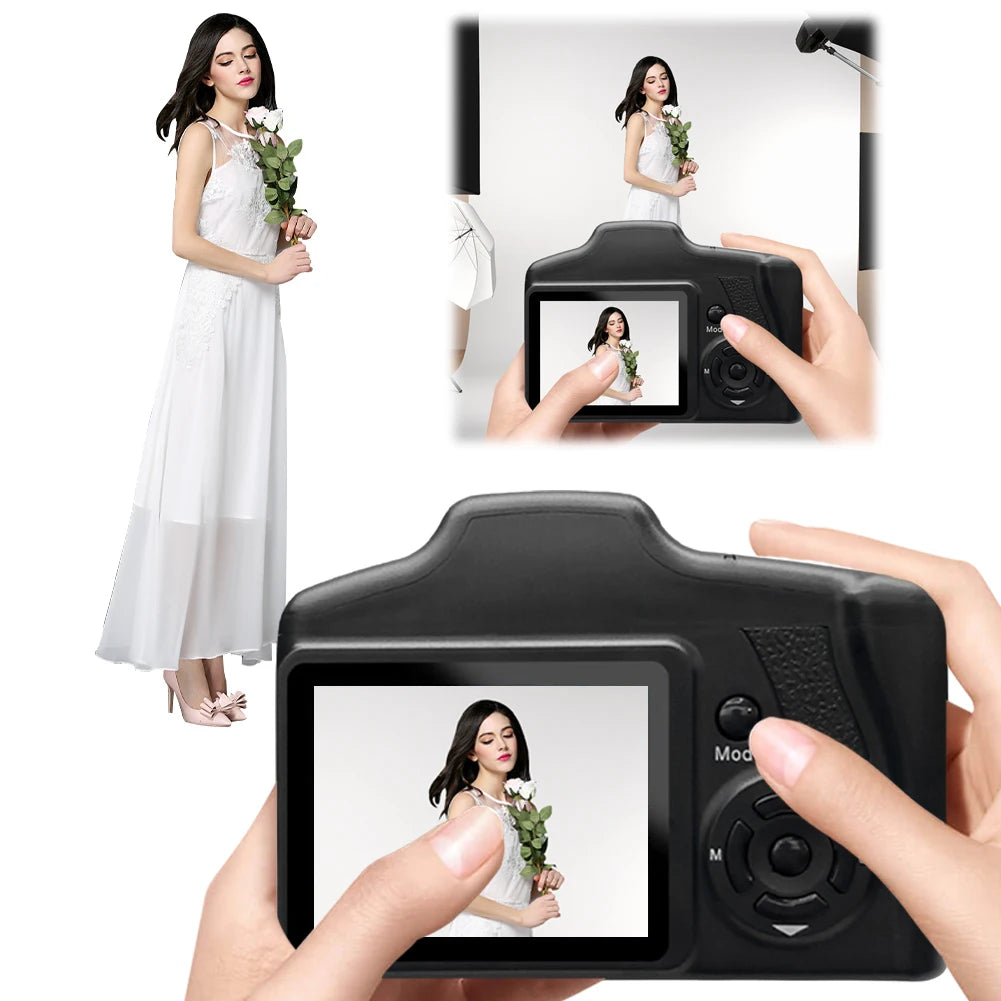 16MP Digital Camera with 2.4 Inch LCD Screen Vlogging Camera 16X Digital Zoom Video Camera for Photography