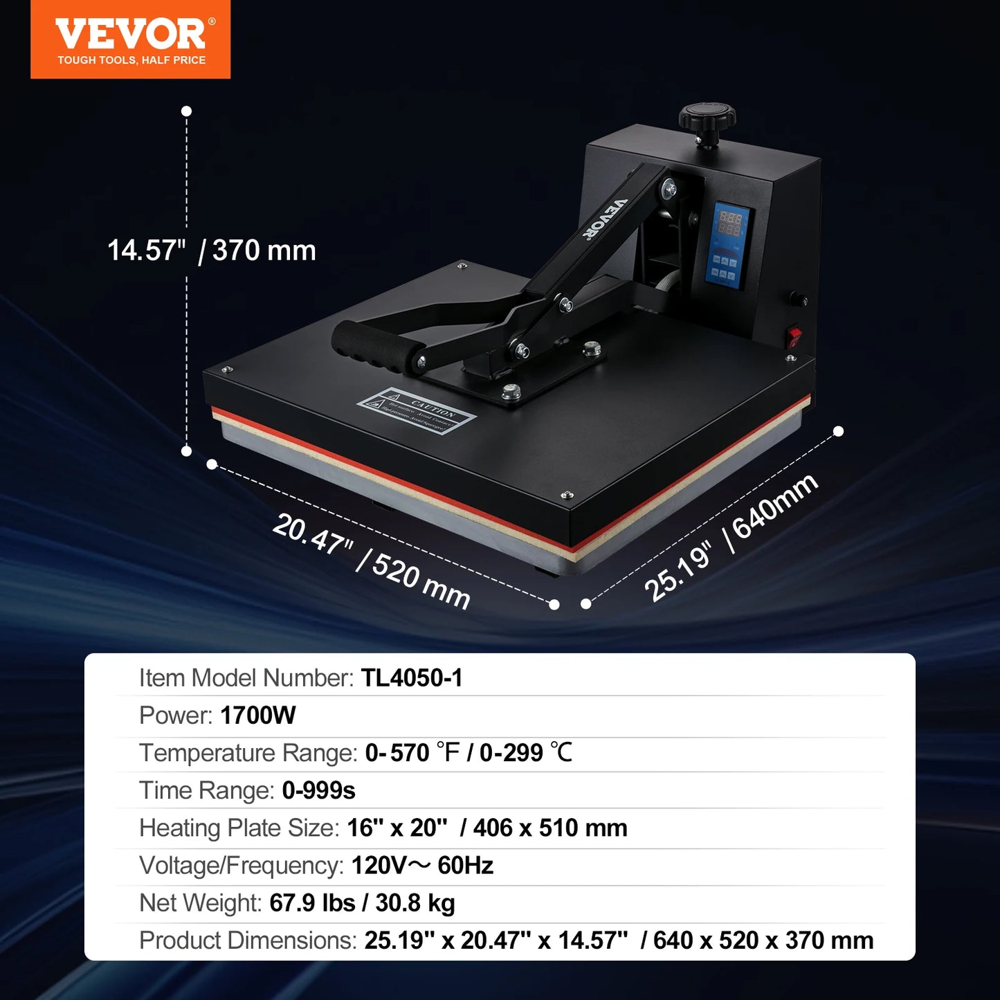 SucceBuy Heat Press Machine 15"x15"/ 16"x20" /16"x24" Sublimation Printer Manual Clamshell Transfer on DIY T-shirt Pillow