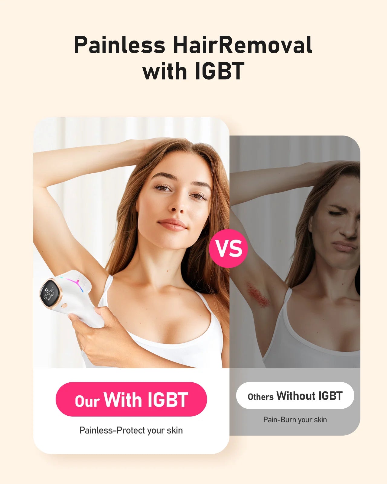 Laser Hair Removal 0.1S/flash 999900+ 22J IPL Hair Remover 3 Modes Body Face Bikini Home Treament Laser Epilator for Women Men