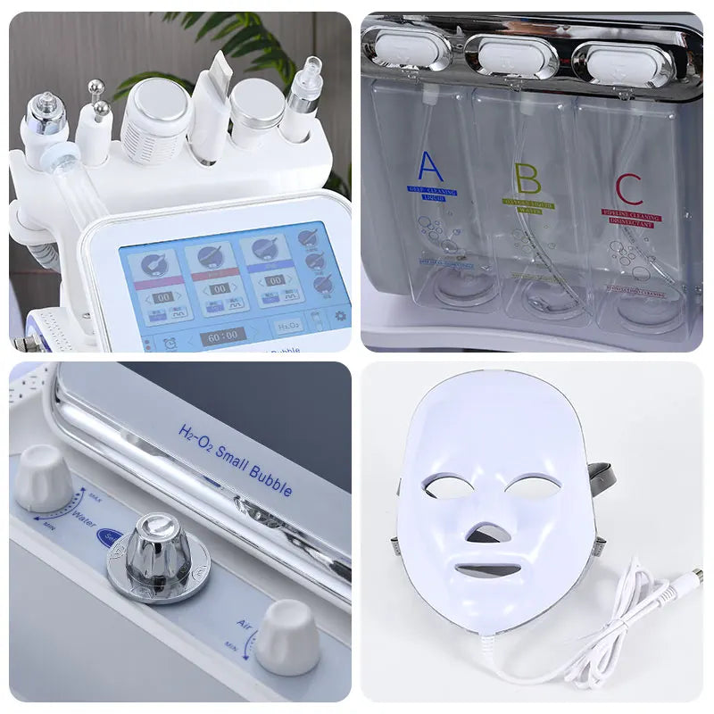 7 in 1 H2O2 Beauty Skin Cleansing Hydrofacial Machine for Home Use Water Aqua Peeling