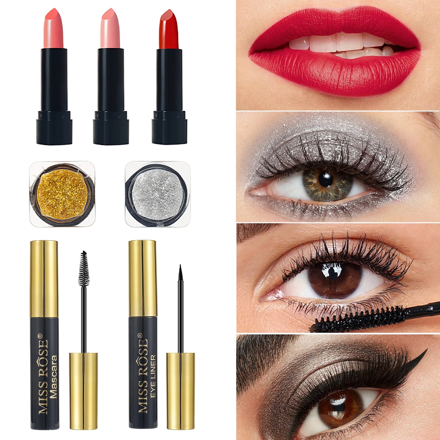 Women's Professional Makeup Set with Mirror 58 Colors All-In-One Makeup Gift Set for Girls, Includes Eyeshadow, Powder, Blush, L