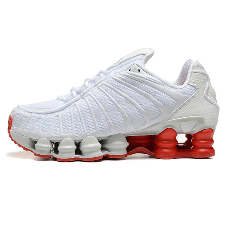 2026 Max Shox TL 1308 Column Mens Black Gold Cushioned Outdoor Running Shoes Size 40 to 45