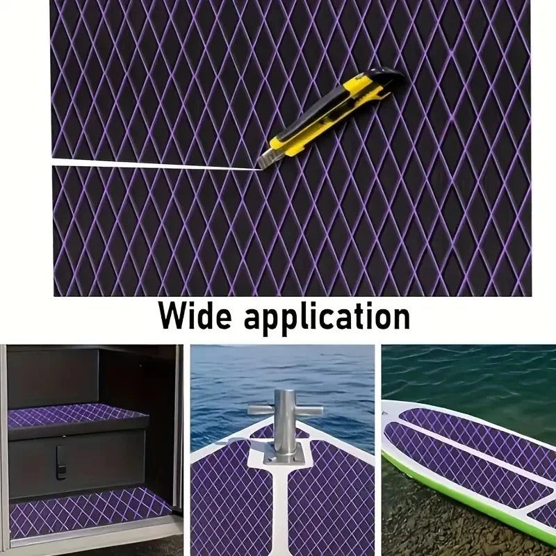 240*60cm Diamond Ship Floor Mat EVA foam Boat Anti-skid Carpet UV Resistant 6mm Thick Water Transport Navigation Accessories