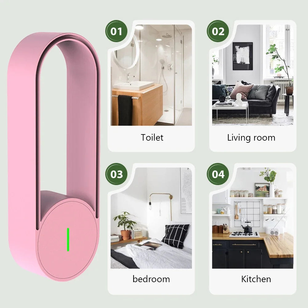 USB Rechargeable Air Ionizers Air Purifier Car Air Purifier Ionizer Air Freshener for Bedroom Office Kitchen for Better Sleep