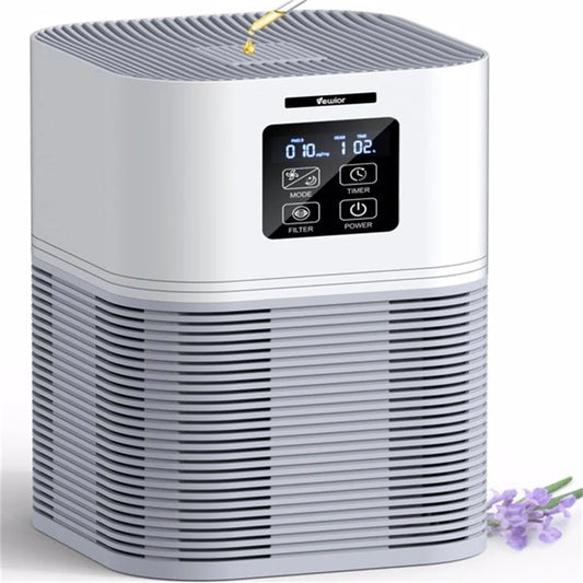 2 in 1 Air Purifier with H13 Filter for Home Allergies Pet Hair Odor Eliminators Aromatherapy Diffuser Auto Mode
